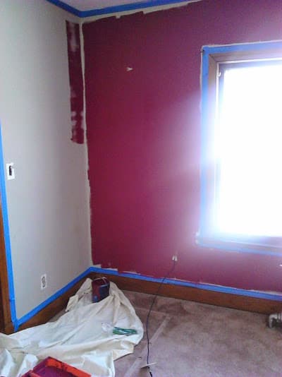 Kitchen wall repainting Brooklyn